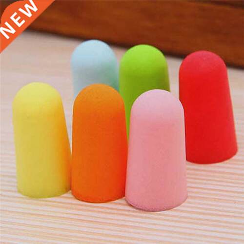 10 Pairs Soft Orange Foam Ear Plugs Tapered Travel Sleep Noi