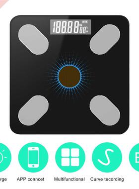 APP BT Body Intelligent Fat Scales Solar-Power Weight Scale
