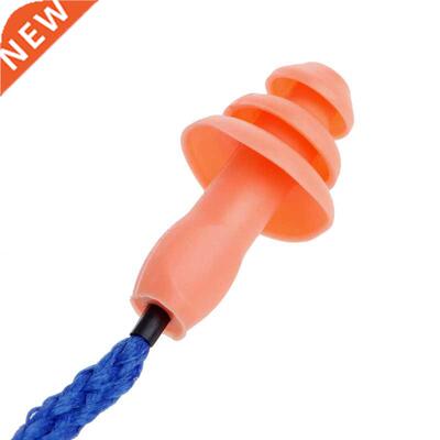 Soft Silicone Ear Plug Cotton String Hearing Protector Earpl