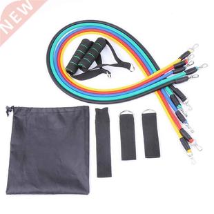 11Pcs Resistance Bands Set Yoga Exercise Fitness Band Rubb