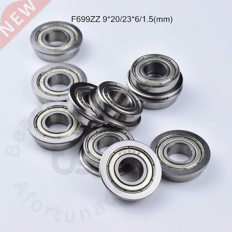 Flange 10pcs F699ZZ 9*20(2)*6(mm) Free shipping chrome st
