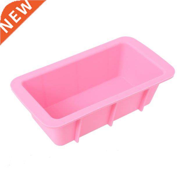Hot Single-Rectangle Silicone Mould Ice Cube Tray Cake Muffi - 实物图