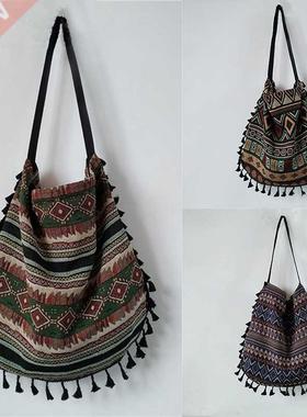 New Vintage Bohemian Fringe Shoulder Bag Women Tassel Boho H