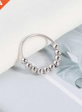 New Stainless Steel Beads Anxiety Rings Stress Relief Fidget