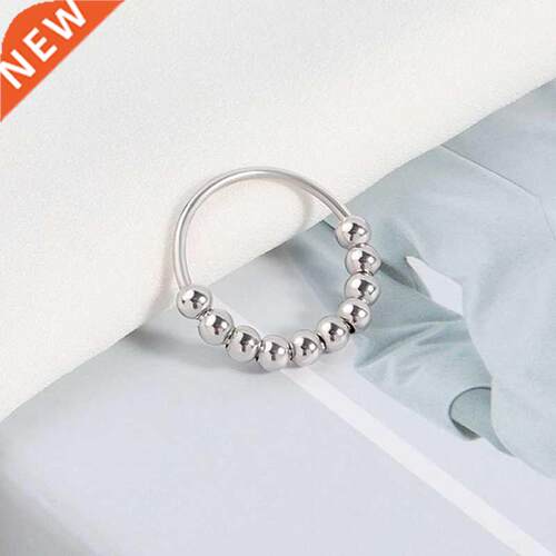 New Stainless Steel Beads Anxiety Rings Stress Relief Fidget