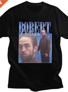 Funny Robert Pattinson Standing Meme T Shirt Men Pre-shrunk