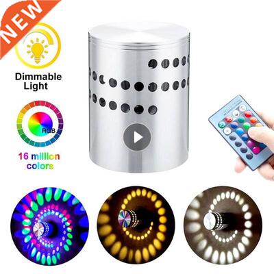 Led Wall Lamp 3w Rgb Wireless Aluminum Sconce Creative Wall