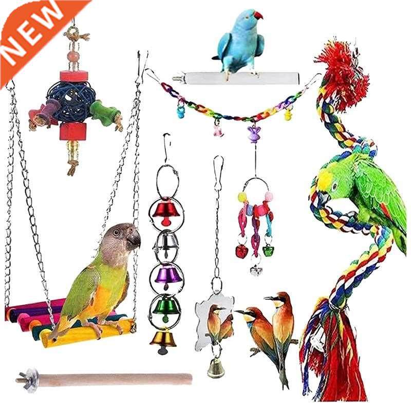 Bird Toys Parrot Chewing Toys Bird Cage Accessories Newly Up