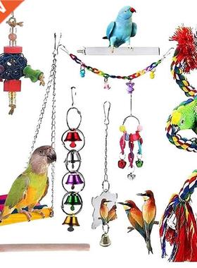 Bird Toys Parrot Chewing Toys Bird Cage Accessories Newly Up