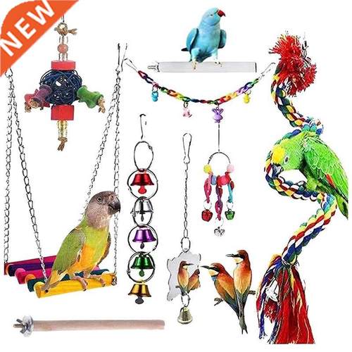Bird Toys Parrot Chewing Toys Bird Cage Accessories Newly Up