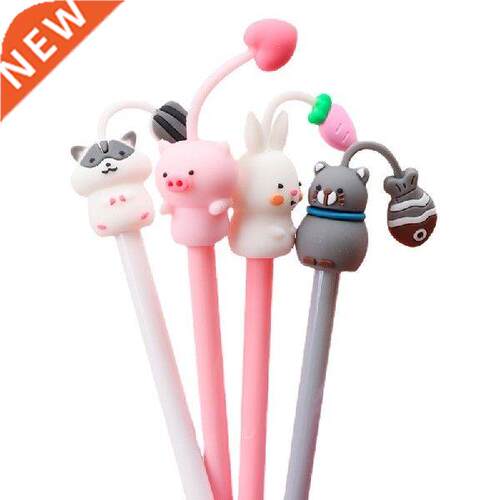 1 Kawaii Gel Pen 0.38mm Black Ink Pen Cartoon Cute Cute Pet