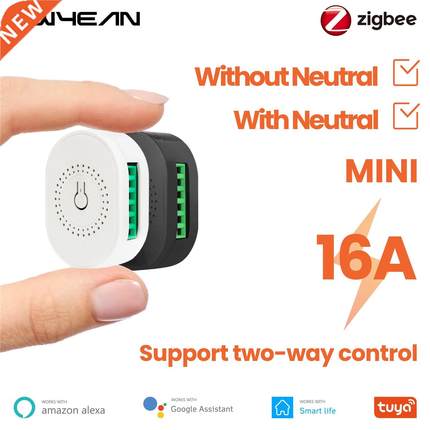 Smart ZigBee 3.0 16A Mini  Switch Relay Breaker With or W