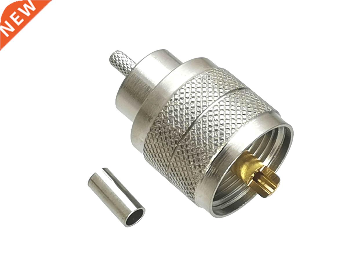 1Pcs Connector UHF PL259 Male Plug Crimp RG316 RG174 LMR100