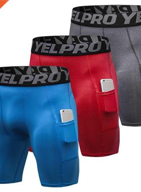 Pack Men Compression Shorts Active Workout Unwear with