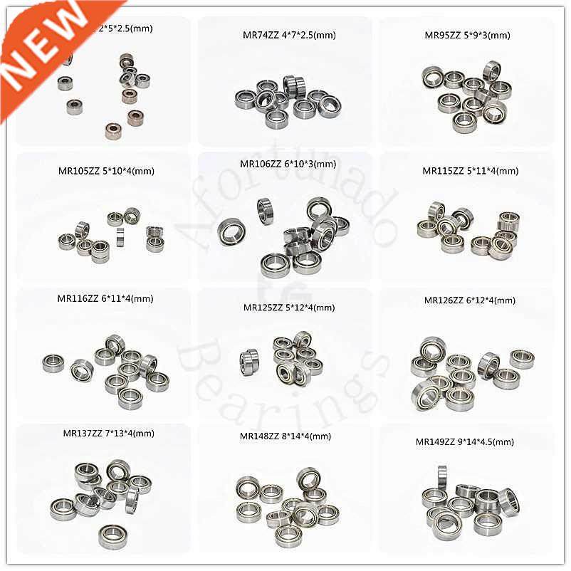 Miniature Bearing 10 Pieces Metal Sealed Multiple sizes Fre