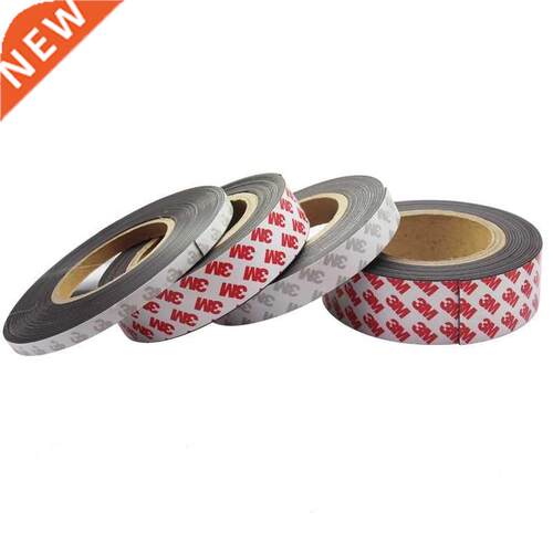 2Meter/lot Rubber Magnet With 3M Tape Thickness 1mm 3M self