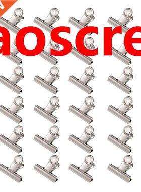 24 Pack Large Slver Bulldog Bnder Paper Clps/Metal Hnge