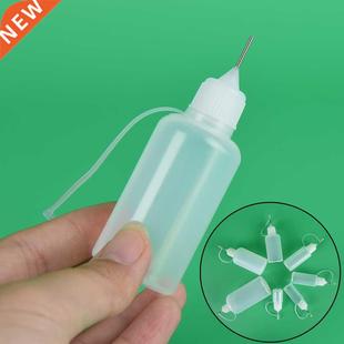 50ml Needle Squeeze Bottle Metal Needle Cap White Plastic Em