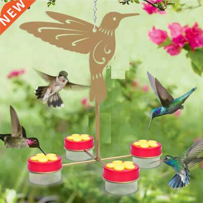 Aesthetic Easy Assembly Bird Feeder Metal Beautiful Flower