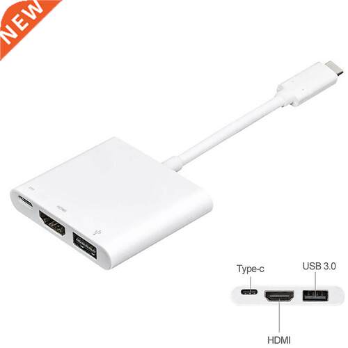 2021 New USB C USB 3.1 Type C to HDMI/Digital AV/USB 3.0 wi