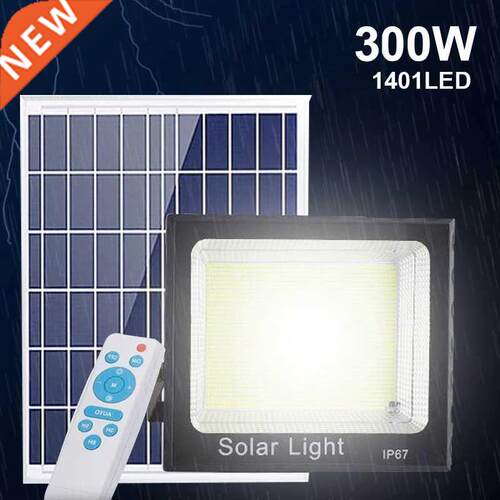 300W 1400 LEDs Solar Lght Outdoor Solar Lamp Waterproof For