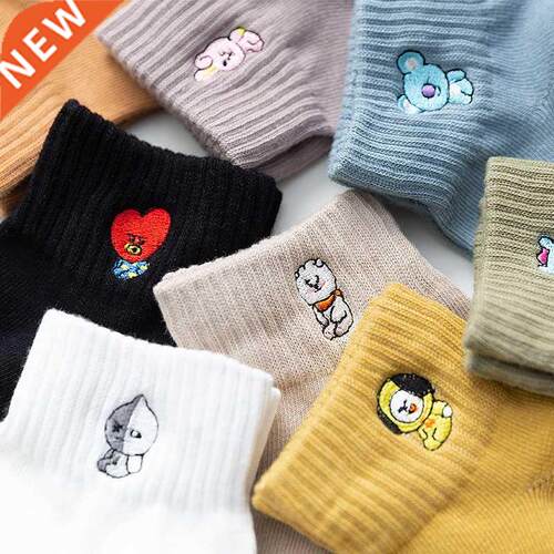 New Fashion Women Short Socks Slippers Cotton Cartoon Socks