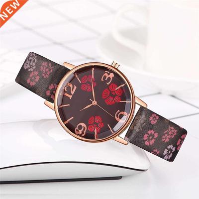 Women's New Personalized Watch Fashion Printing Ladies Quart