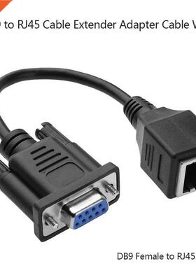 DB9 to RJ45 Cable VGA Female to RJ45 Female Extender Adapter