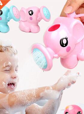 Kids Elephant Watering Pot Bath Toys Children Cute Baby Cart