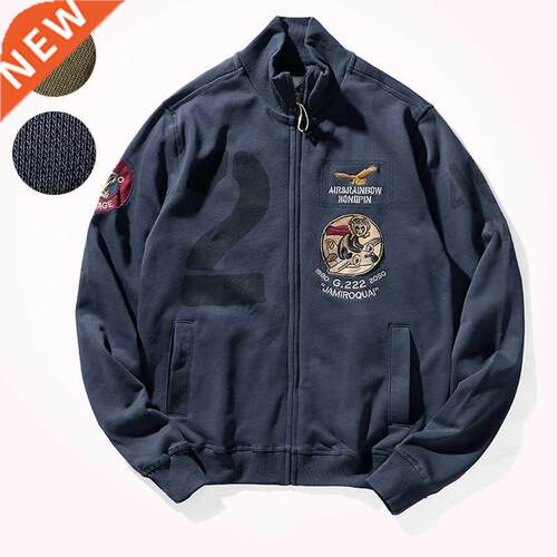 Autumn and Winter New Military Style Knitted Embroidery Jack