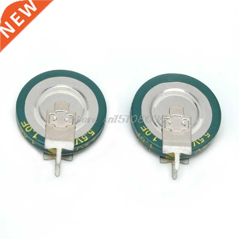 2Pcs Universal 5.5 V 1.0F Super Capacitor V-Type Button Smar