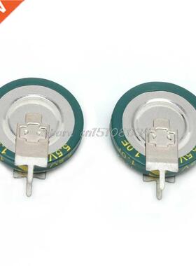 2Pcs Universal 5.5 V 1.0F Super Capacitor V-Type Button Smar