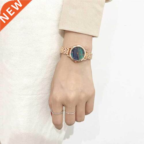Women Fashion Luxury Golden Stainless Steel Watches Veins D