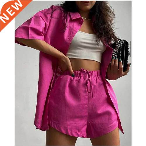 New Single Breasted Shirt Short s Loose Fashion Casual Suit
