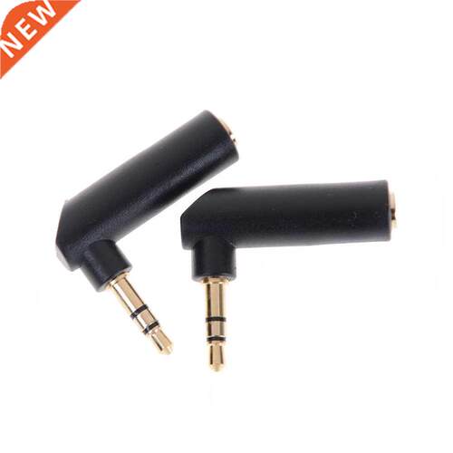 Gold-plated Connector 3.5 jack Right Angle Female to 3.5mm 3