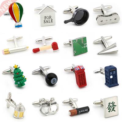 Daily Life Series Cuff Links 28 Designs Option Brass Fashion