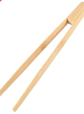 Bamboo Toaster Kitchen Tongs Long Easy Grip Toaster Serving