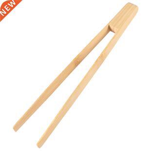 Bamboo Toaster Kitchen Tongs Long Easy Grip Toaster Serving