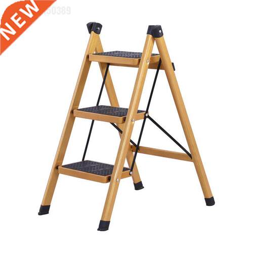 Gold Color Household Folding Ladder New Two Step Ladder Thre