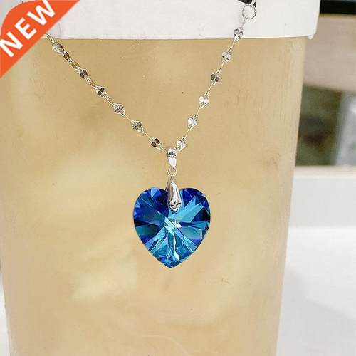 Heart of the sea female love crystal pendant Tanabata Valent