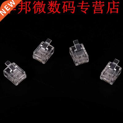 1000pcs 6P6C Kristal Hoofd RJ11 Modulaire Plug Vergulde Netw