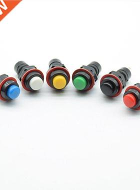 6pcs/lot 10mm Momentary Push Button Switch 6 color red gre