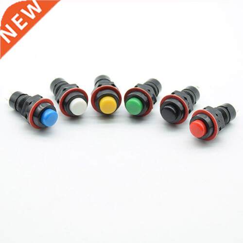 6pcs/lot 10mm Momentary Push Button Switch 6 color red gre