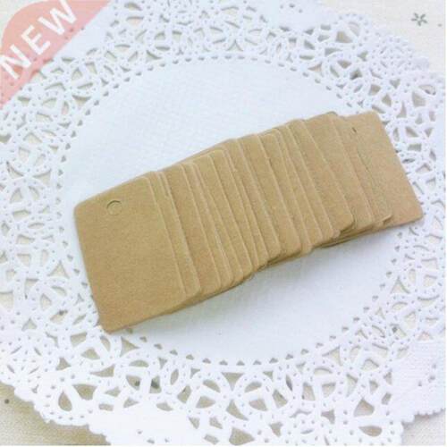 100Pcs Cardboard Blank price Hang tag Retro Kraft Gift Hang