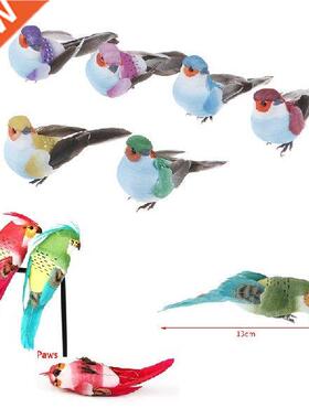 Decorative Fake Doves Parrot Artificial Foam Feather