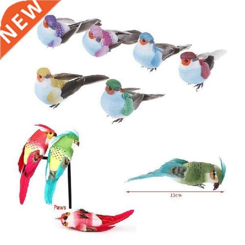 Decorative Fake Doves Parrot Artificial Foam Feather