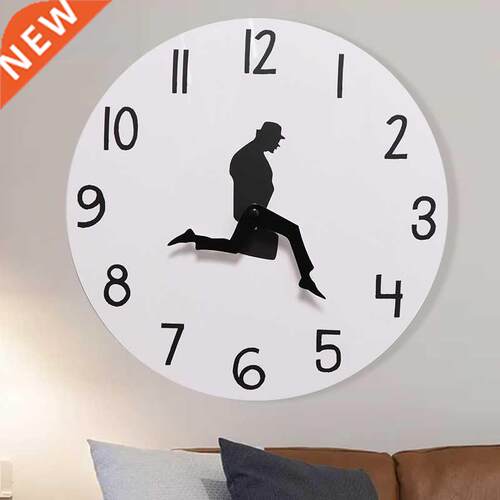 Silly Wlks Comedin Funny Wlking Novelty Wll Clock Wtch