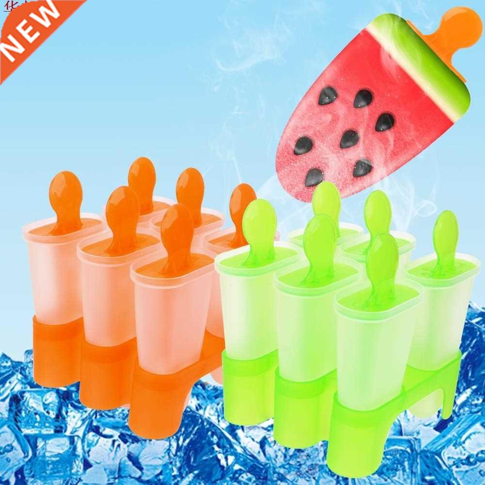 6 trous gla?ons congelés moules Silicone bacs à crème gla