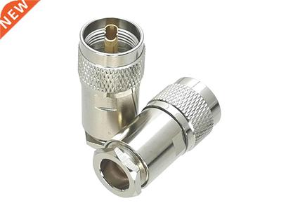10Pcs Connector UHF PL259 Male plug Clamp RG8 LMR400 RF Adap