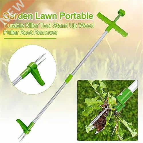 Long Handle Weed Remover Portable Garden Lawn Weeder Root